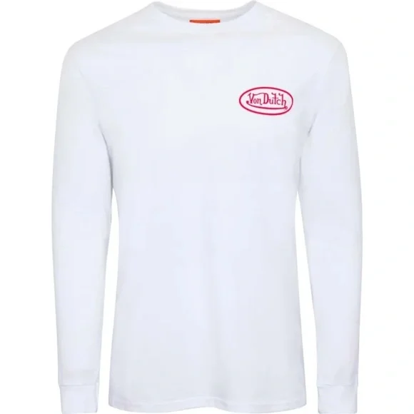 Von Dutch Men’s Snake Graphic Long Sleeve Tee in White |LIMITED EDITION! NEW/NWT - Picture 2 of 10